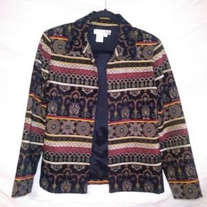 Coldwater Creek decorative rayon jacket